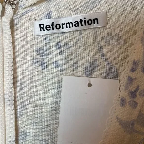 Reformation lili ruffle midi dress 20 - Picture 3 of 10